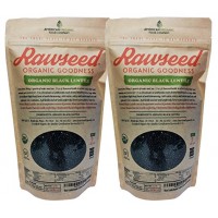 Rawseed Organic Black Lentils 4 Lbs (2 Pack 2 Lbs) Non Gmo
